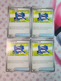 X4 Pokegear 3.0 186/198 SV01: Scarlet & Violet Base Set Regular Pokemon Playset - Image 1