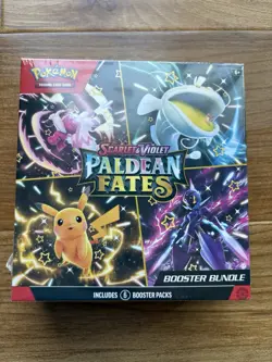 Pokemon TCG Scarlet & Violet Paldean Fates Booster Bundle, 6-Pack, New Sealed - Image 1