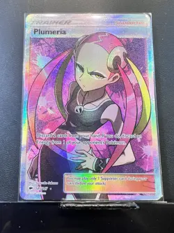 NM-Mint Plumeria - 145/147 - Full Art Ultra Rare Pokemon Burning Shadows - Image 1