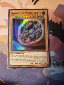 Yu-Gi-Oh TCG #RA01-EN015 Nibiru, the Primal Being 1st Edition Super Rare NM - Image 1