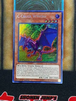 Yugioh C-Crush Wyvern LCKC-EN021 Secret Rare 1st Ed NM - Image 1