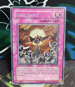 HERO SPIRIT DPK-ENSE3 LIMITED EDITION SECRET YUGIOH TCG NM - Image 1