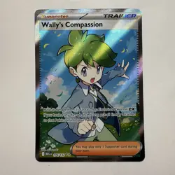 Pokemon TCG Mega Evolution Wally’s Compassion 176/132 Full Art Trainer Card NM - Image 1