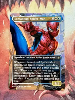 MTG Sensational Spider-Man Borderless Regular Marvel Magic Card NM SPE 🕷 - Image 2