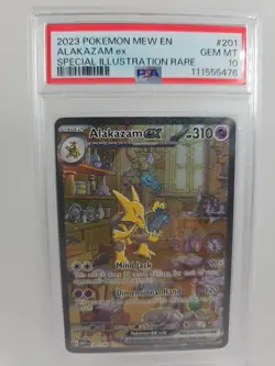 Pokemon TCG Alakazam EX 151 Holo Card Scarlet & Violet 201/165 PSA 10 - Image 2