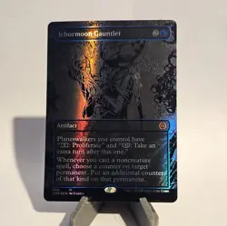 New NM+ MTG Ichormoon Gauntlet Borderless Oil Slick FOIL Phyrexia One Magic Card - Image 1