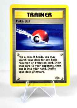 Vintage 1999 Pokemon Trainer Poke Ball 64/64 Jungle Regular Card - Image 1