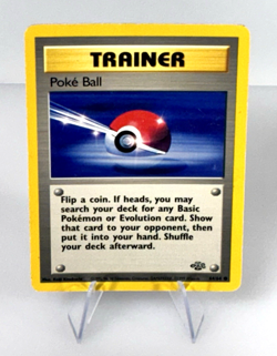 Vintage 1999 Pokemon Trainer Poke Ball 64/64 Jungle Regular Card - Image 2
