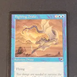 MTG Card - 1x Fighting Drake - Tempest - Light Play LP - Vintage - Magic CCG - Image 5