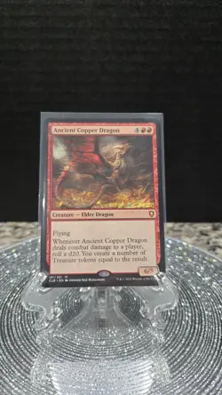 MTG Ancient Copper Dragon Battle Card 161/361 Battle for Baldur's Gate - Image 1