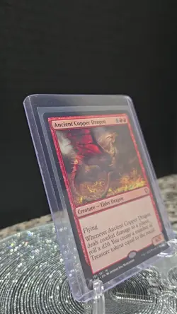 MTG Ancient Copper Dragon Battle Card 161/361 Battle for Baldur's Gate - Image 2