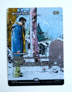 Spider-Man Magic the Gathering Rest in Peace Mythic Showcase Card - Image 1