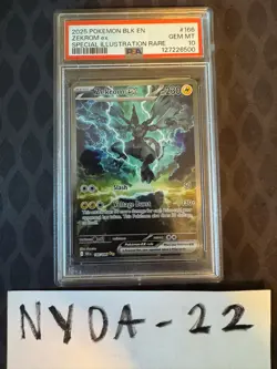 Zekrom EX SIR Black Bolt Holo Pendant 166/086Sv PSA 10 Gem Mint Pokemon Card - Image 1