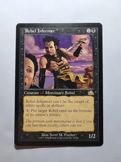 Rebel Informer MTG Prophecy Rare - Image 1