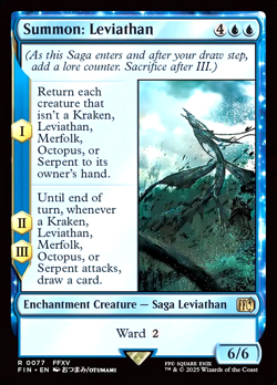 MTG Summon: Leviathan 77 Rare Foil Final Fantasy - Image 1