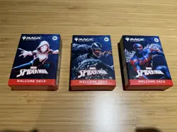 Spider-Man MTG Welcome Deck Bundle Black/Red/Blue - Image 1