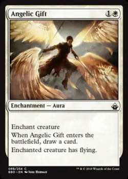 Angelic Gift Light Play, English Magic the Gathering MTG Battlebond - Image 1