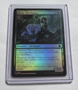 BEAST-KIN RANGER #100 Foundations Foil Creature MTG NM/M - Image 1
