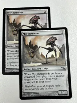 X2 - Myr Retriever - LP Regular #215 Uncommon Mirrodin MTG - Image 1