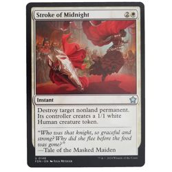 x1 Stroke of Midnight Foundations White Instant Uncommon MTG FDN TCG CCG - Image 1