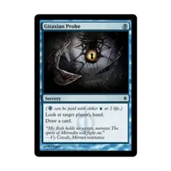 WOTC MtG New Phyrexia Gitaxian Probe (C) EX - Image 1
