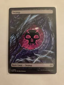 MTG Full Art Swamp Basic Land Regular #0289 Tarkir: Dragonstorm - Image 1