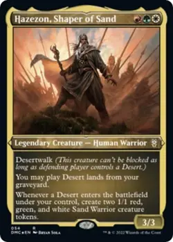 Hazezon, Shaper of Sand (Foil Etched) -Foil Near Mint MTG - Image 1