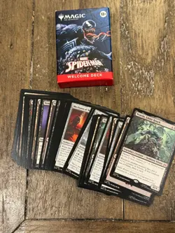 MTG Magic The Gathering Marvel's Spider-Man 30 Card Welcome Deck Black - Image 3