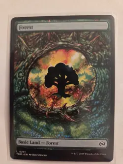 Forest (0291) Tarkir: Dragonstorm Regular Full Art Basic Land MTG - Image 1