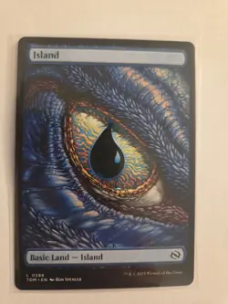 MTG Tarkir: Dragonstorm Full Art Island Basic Land #0288 Regular Card - Image 1