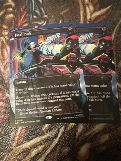 MTG Spider-Man FATAL PUSH 7020 Secret Lair Drop Bonus Card NM Non-Foil X2 - Image 1