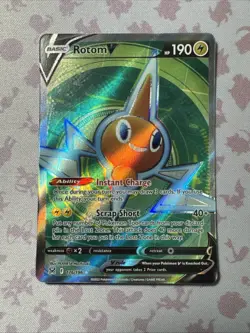Rotom V - 176/196 - Pokemon Lost Origins Full Art Ultra Rare Card NM - Image 1