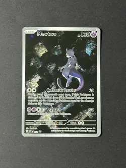 Pokemon Mewtwo 052 Sv: Scarlet & Violet Promo Cards Illustration Rare Holo - Image 1
