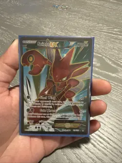 Pokemon Scizor EX Full Art XY Breakpoint 119/122 Near Mint Condition - Image 1