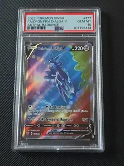 Origin Forme Dialga v PSA 10 Alternate Art 177/189 Astral Radiance Pokemon - Image 1