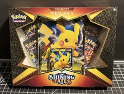 Pokemon TCG - Shining Fates Pikachu V Collection Box - NEW FACTORY SEALED - Image 1