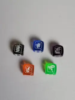 YuGiOh BLC1 Battles of Legend Chapter 1 5 Dice Set NM - Image 1