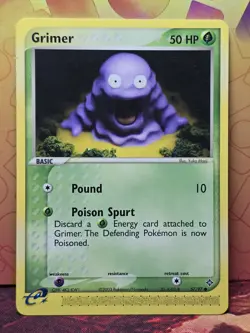 Pokemon Card Grimer (EX Dragon) 57/97 NEAR MINT Non-Holo Common - NEVER PLAYED - Image 1