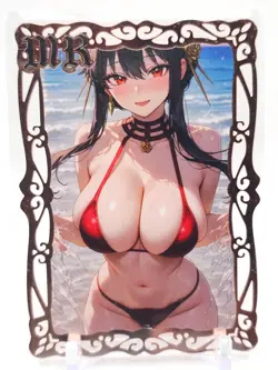 Goddess Story - Pink Metal Waifu Card - Yor Forger - NUMBERED #/200 - Image 1