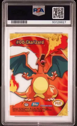 Pokemon Charizard 2000 Topps TV Animation Clear Cards English #PC3 PSA 10 - Image 2