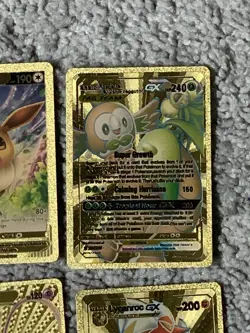 Set of 10 Pokemon Mew,Grimmsnarl,Charmander,Taurus +++Gold Foil Fan Art Cards - Image 5