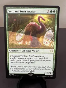 Ink Error Verdant Sun's Avatar, Magic the Gathering Misprint /Error Card, MTG - Image 1