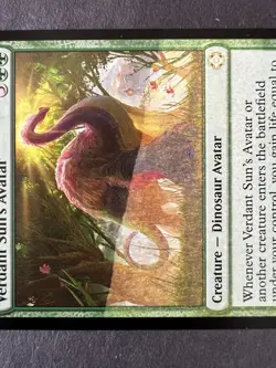 Ink Error Verdant Sun's Avatar, Magic the Gathering Misprint /Error Card, MTG - Image 4