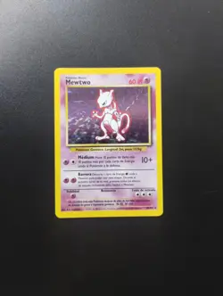 Mewtwo 10/102 Base Set Unlimited NM Holo Rare Vintage WOTC Pokemon Card - Image 1