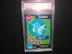 1999 Burger King Pokemo Seadra UnPerforated card #117 Psa 9 Mint - Image 1