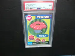 1999 Burger King Pokemon Vileplume UnPerforated card #45 Psa 9 Mint - Image 1