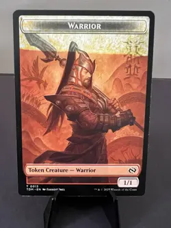 Ink Error Warrior Token, Tarkir, Magic the Gathering Misprint /Error Card, MTG - Image 1