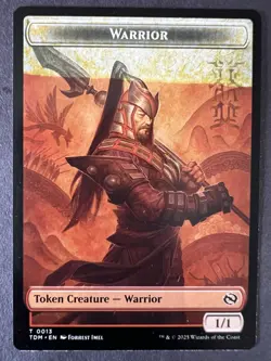 Ink Error Warrior Token, Tarkir, Magic the Gathering Misprint /Error Card, MTG - Image 2