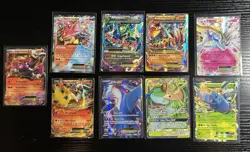Pokemon 9 Card Lot: EX, Mega, Full Art, Primal, GX Lot (MP-HP+READ DESCRIPTION)￼ - Image 1