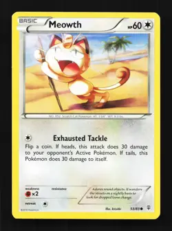 Meowth 53/83 LP Generations English Pokemon Card TCG - Image 1